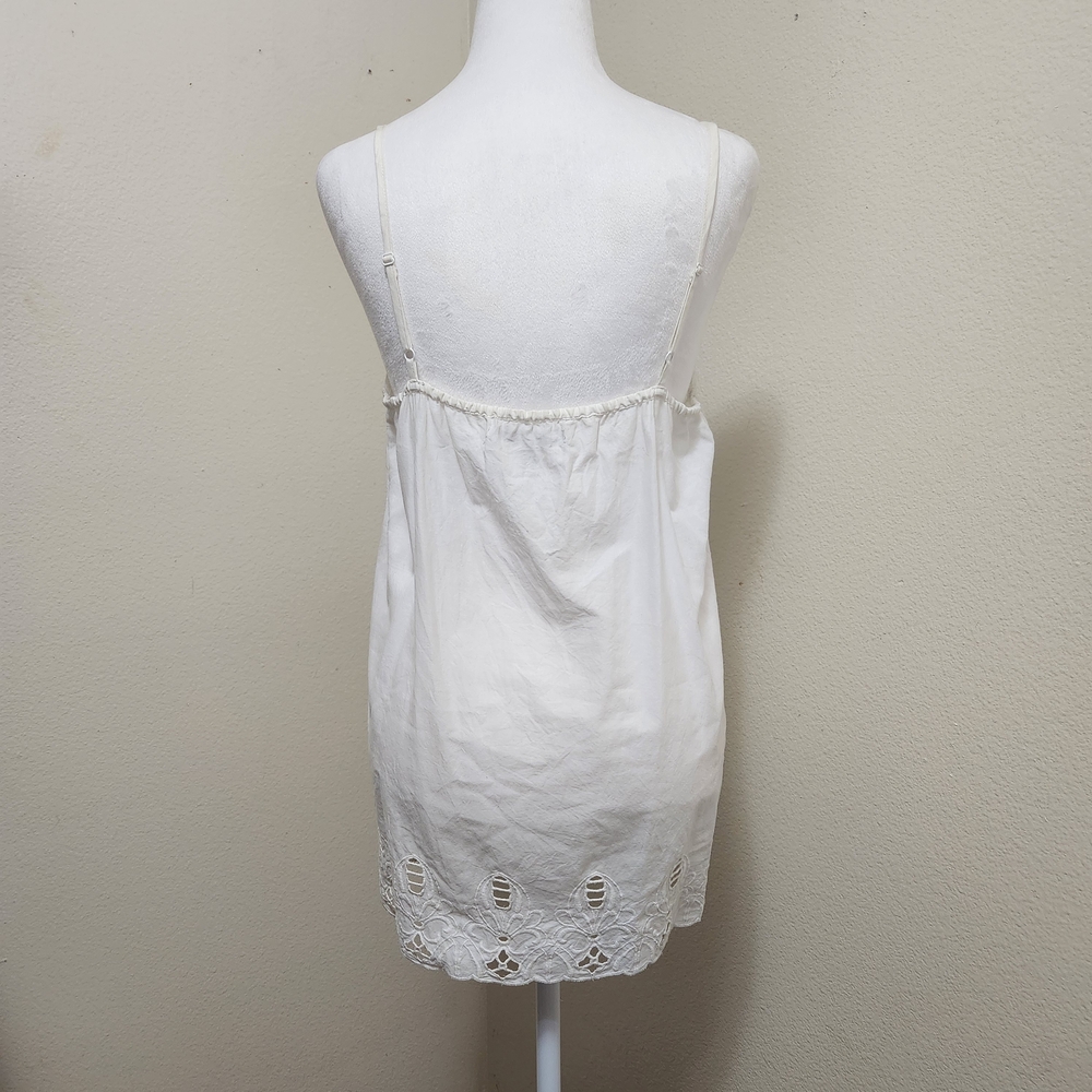Old Navy Babydoll Tunic Tank/Dress Top Lg Fairy Angelcore Cottagecore Lace Trim - Picture 4 of 14